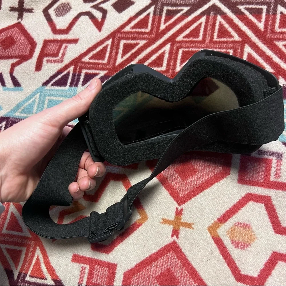 Dolls Kill burning man to the mountain- Crystal-Studded Black Ski Goggles - Picture 4 of 5